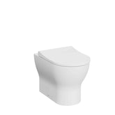 Kartell UK Eklipse Round Rimless BTW WC Pan with Soft Close Seat